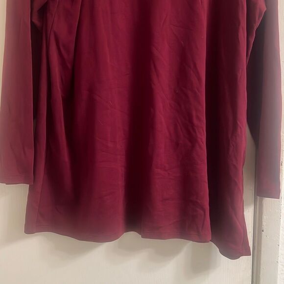 ✨J Jill Perfect Pima Delicate Trim Tunic Sz 3X Top✨ - Picture 4 of 6